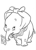 kolorowanki Dumbo Disney - obrazek do wydruku numer  1